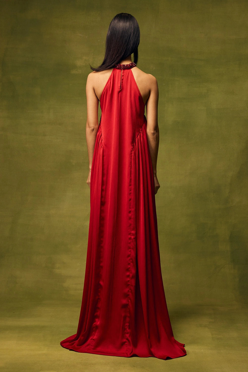 Roselle Glow Halter Dress