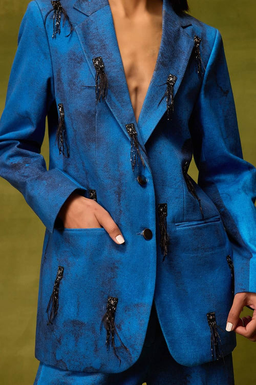 Saphire Muse Blazer with Pants