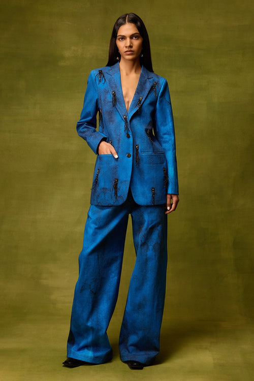 Saphire Muse Blazer with Pants