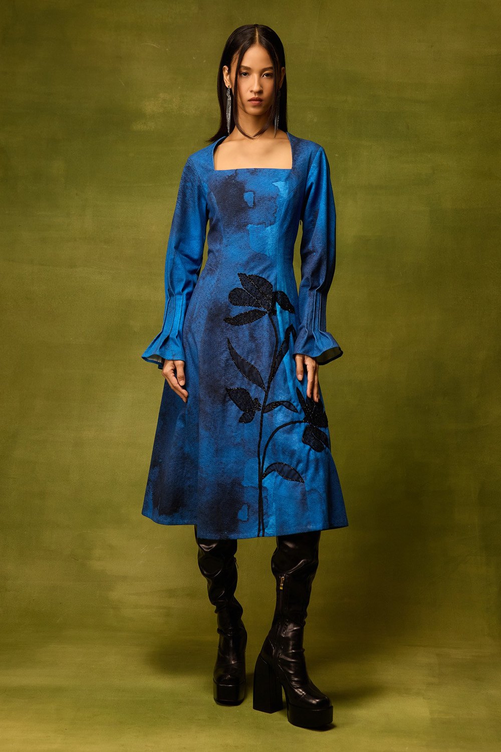 Saphire Muse Flora Midi Dress