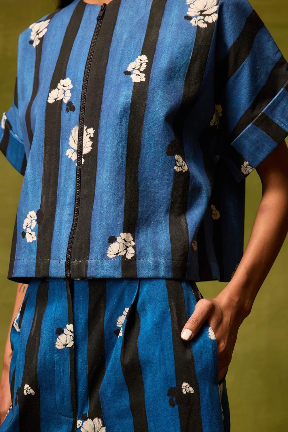 Saphire Bloom Kimono Top