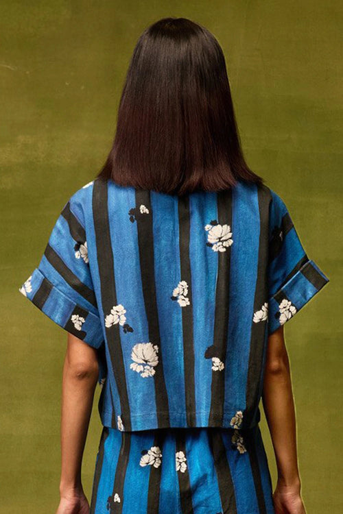 Saphire Bloom Kimono Top