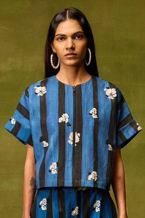 Saphire Bloom Kimono Top