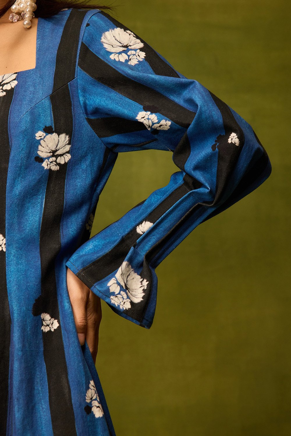 Saphire Bloom Flora Midi Dress