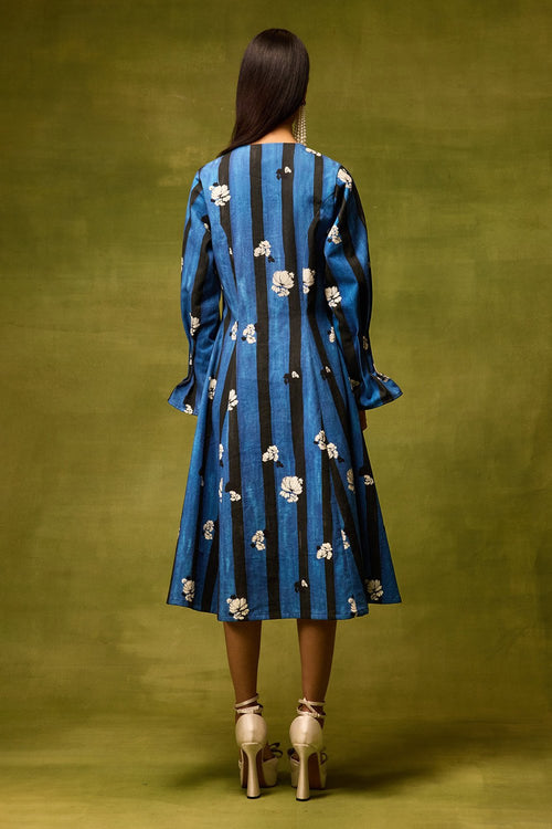 Saphire Bloom Flora Midi Dress