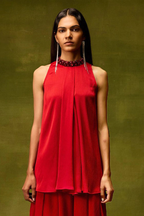 Roselle Glow Halter Top