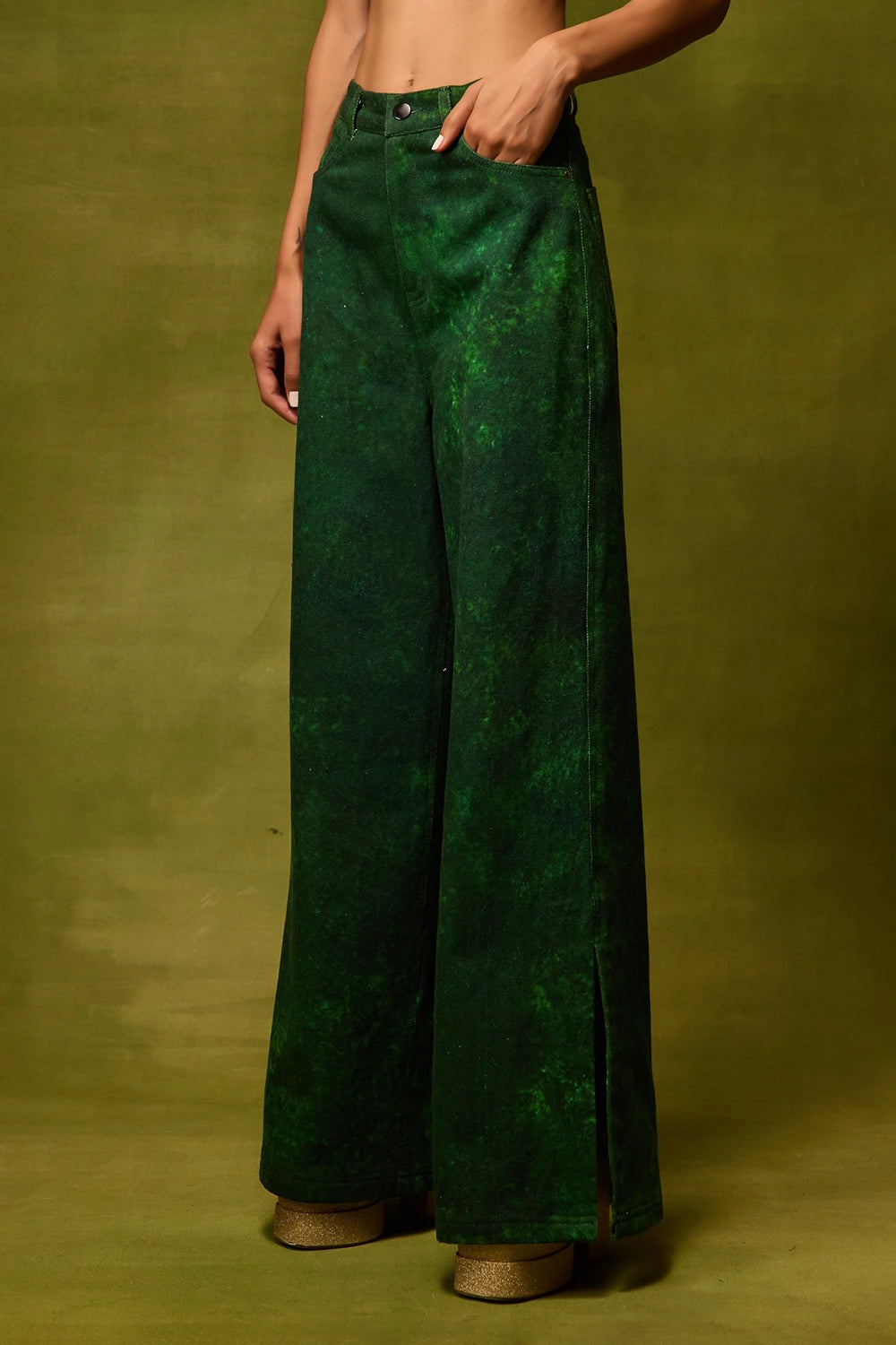 Emerald Muse Straight Trousers