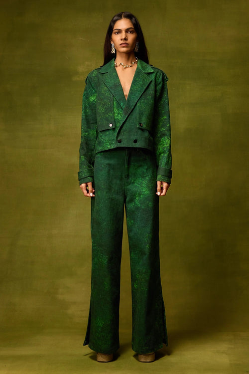 Emerald Muse Copped Jacket