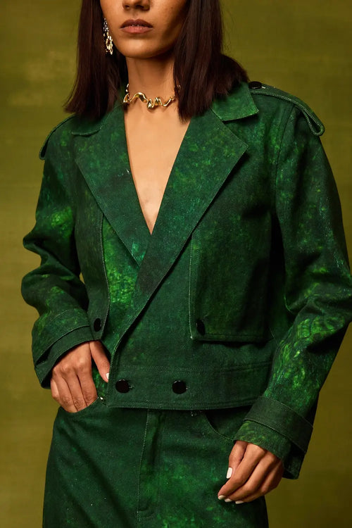 Emerald Muse Copped Jacket
