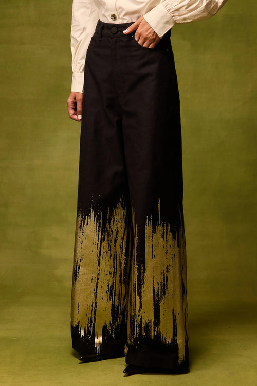 Twilight Gold Straight Trousers