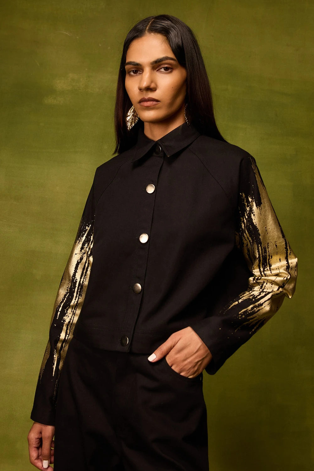 Twilight Gold Cropped Jacket