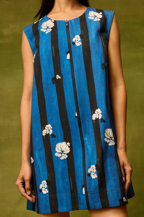 Saphire Bloom Mini Dress