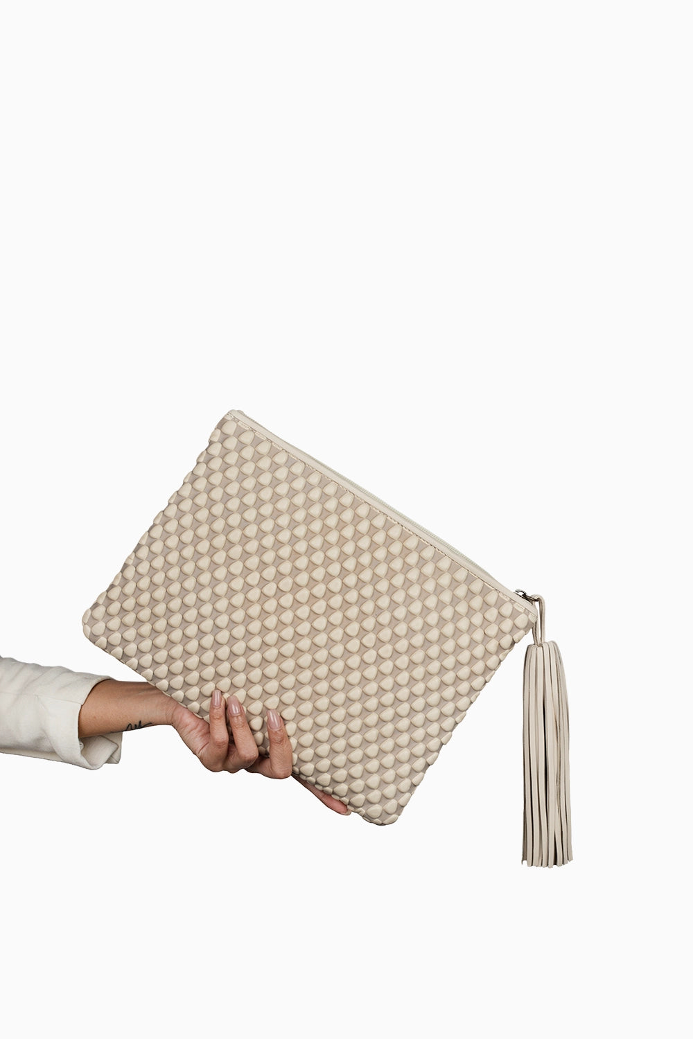 Cream Beige Extra Large Pochette