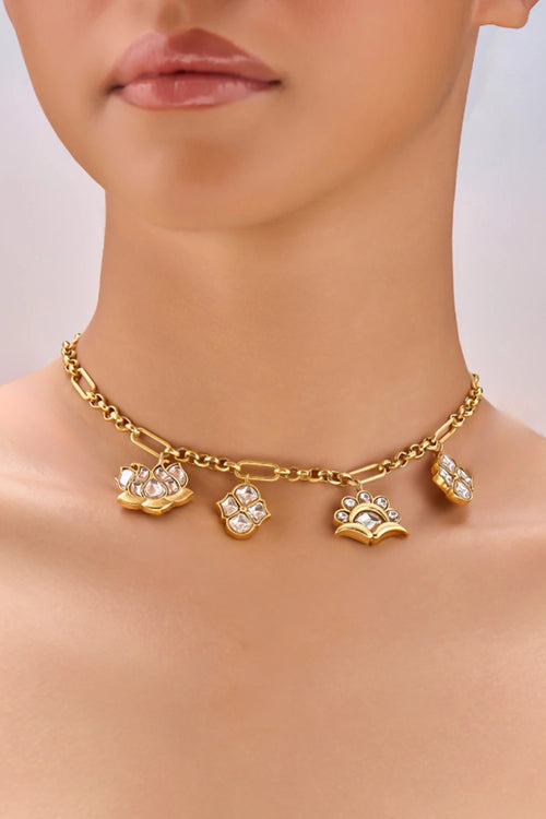 Noor Polki Charm Necklace