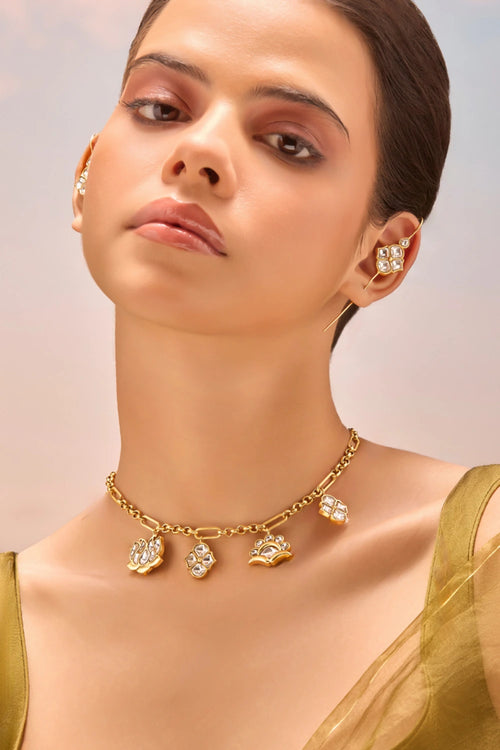 Noor Polki Charm Necklace