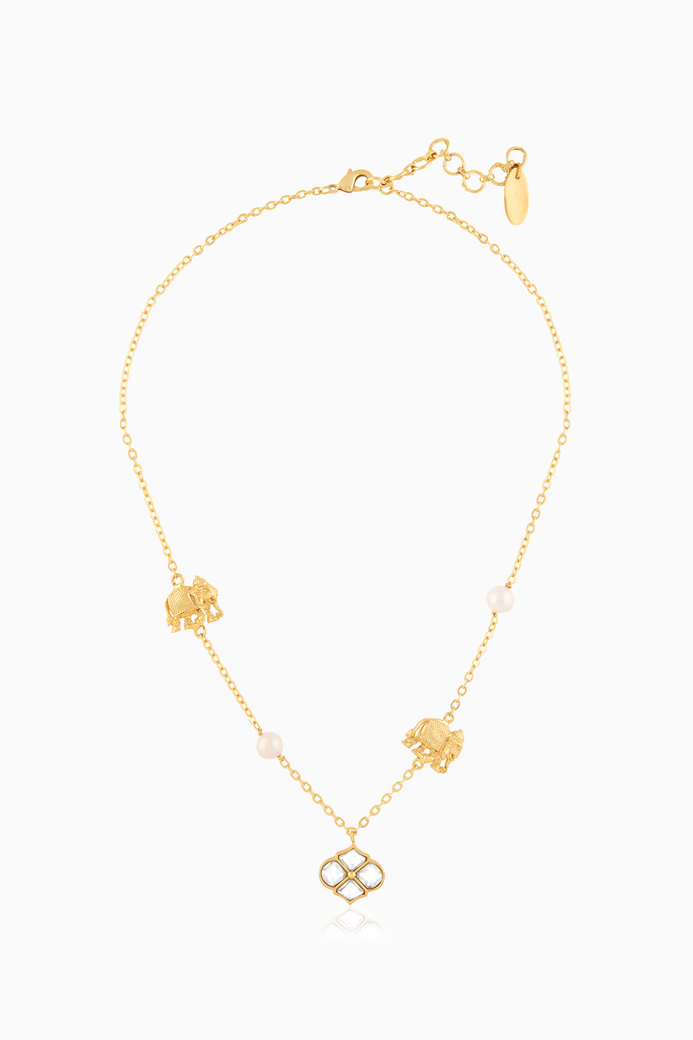 Polki Haathi Necklace