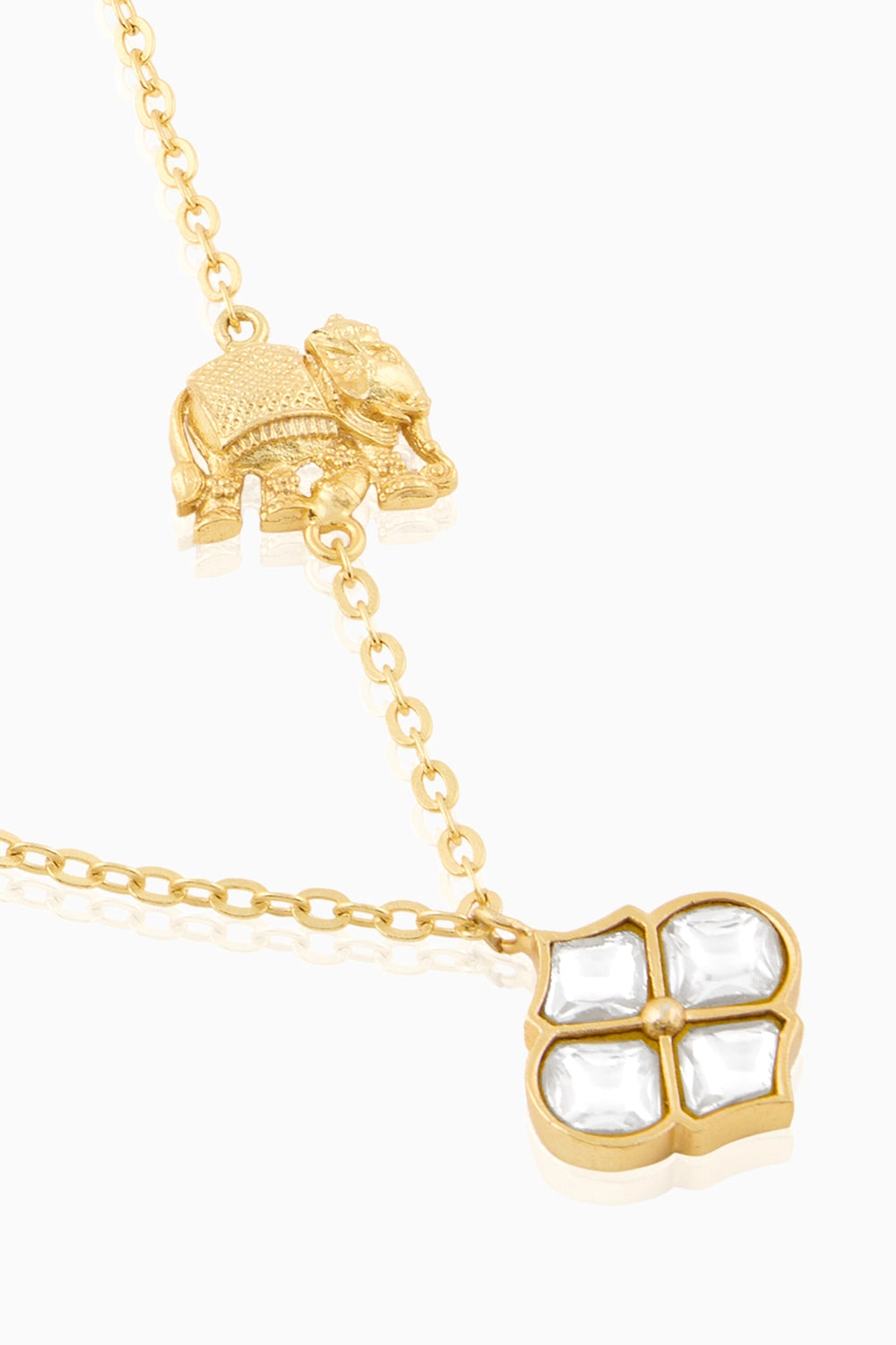 Polki Haathi Necklace