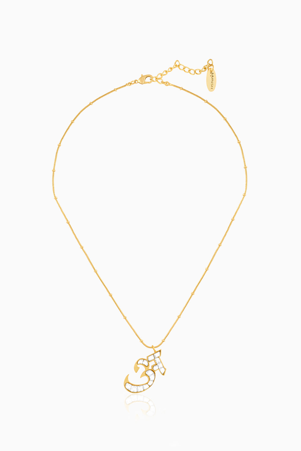 Polki Initial A Necklace