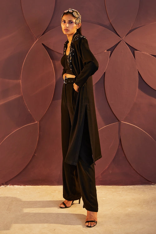 Noir Trench Co-ord Set