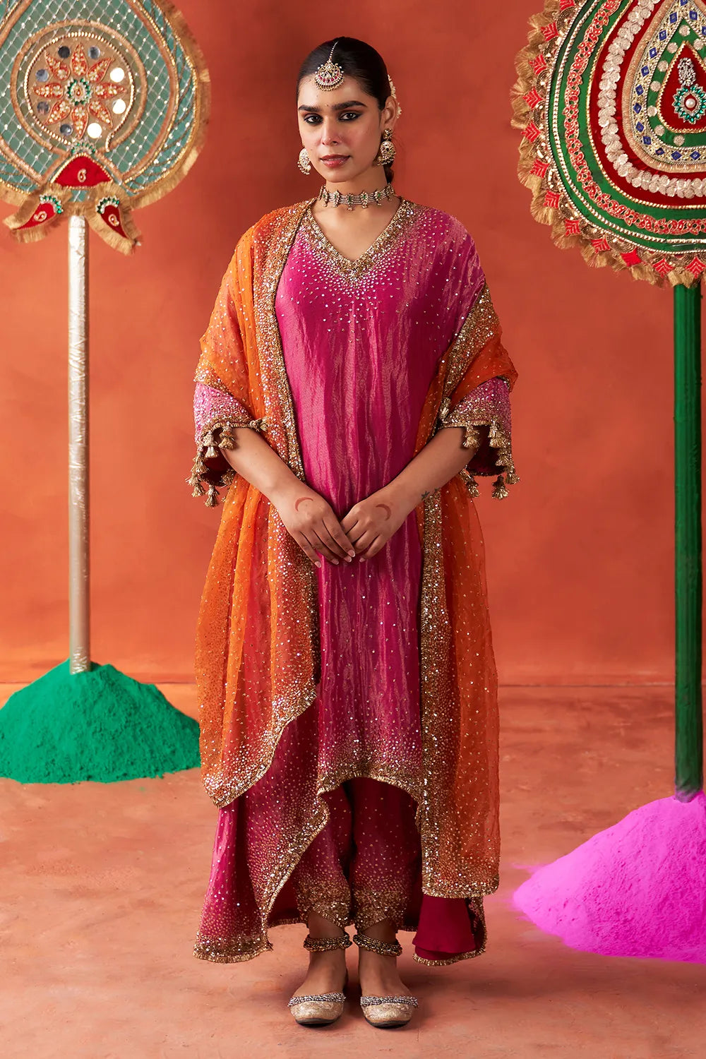 Phulkari Kurta Set - The Sverve