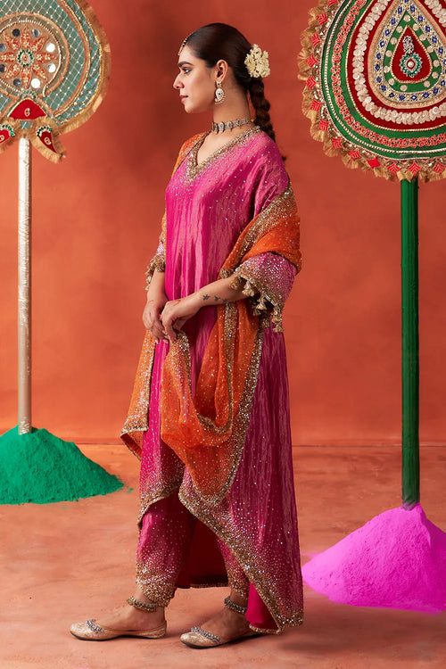 Phulkari Kurta Set - The Sverve