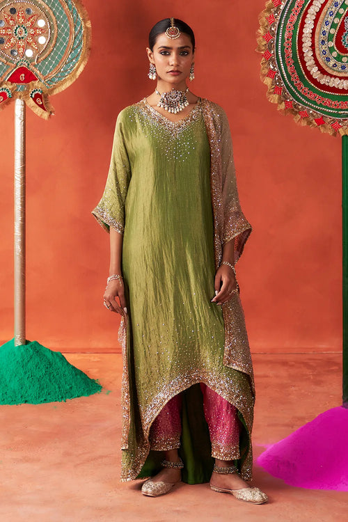 Zehra Green Kurta Set - The Sverve