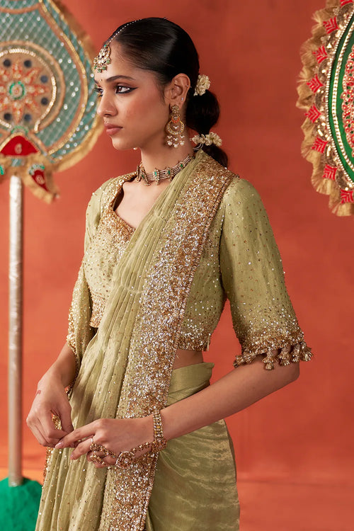 Sage Pakeezah Saree - The Sverve