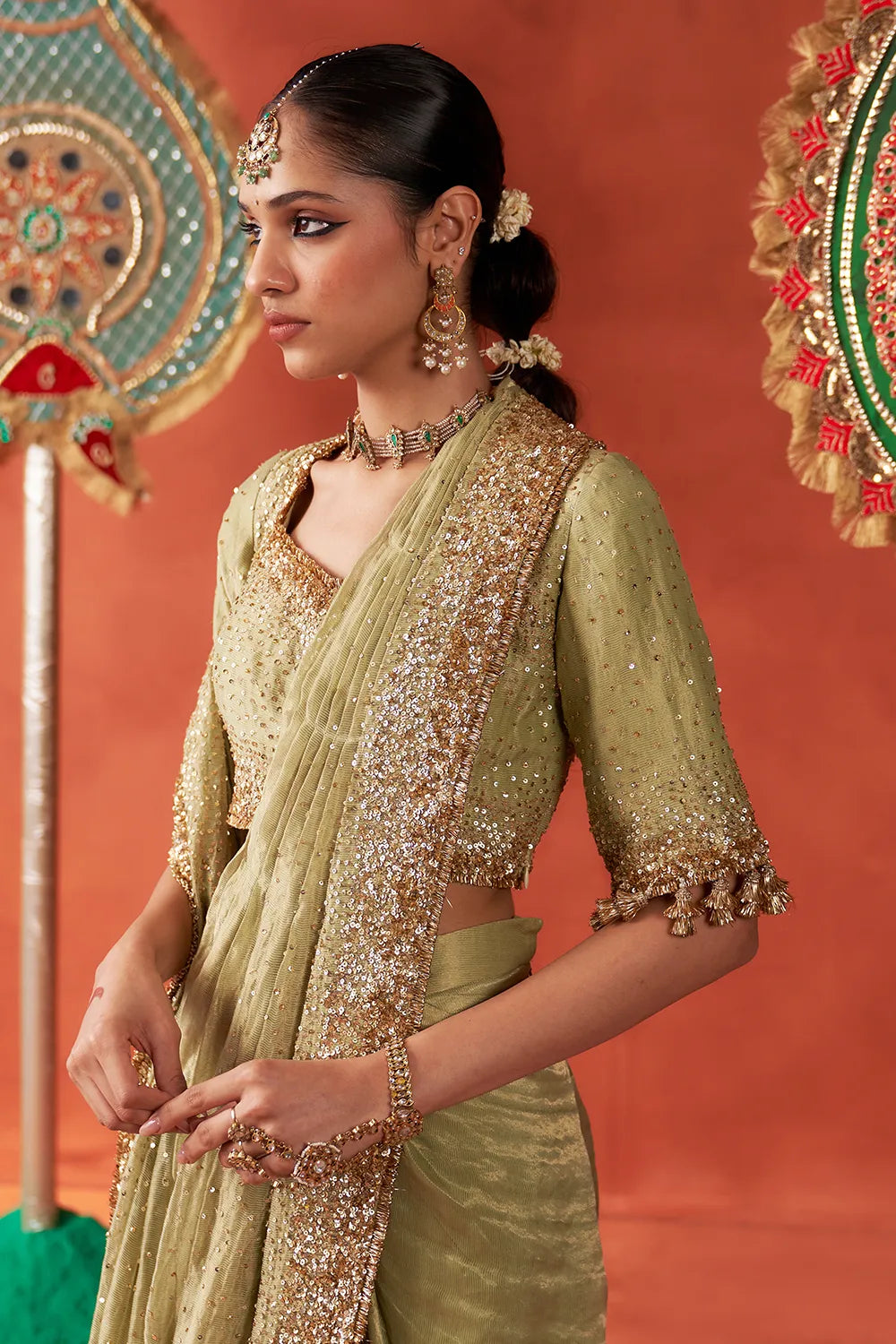 Sage Pakeezah Saree - The Sverve