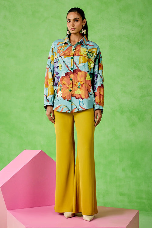 Blue Mustard Livia Co-ord Set