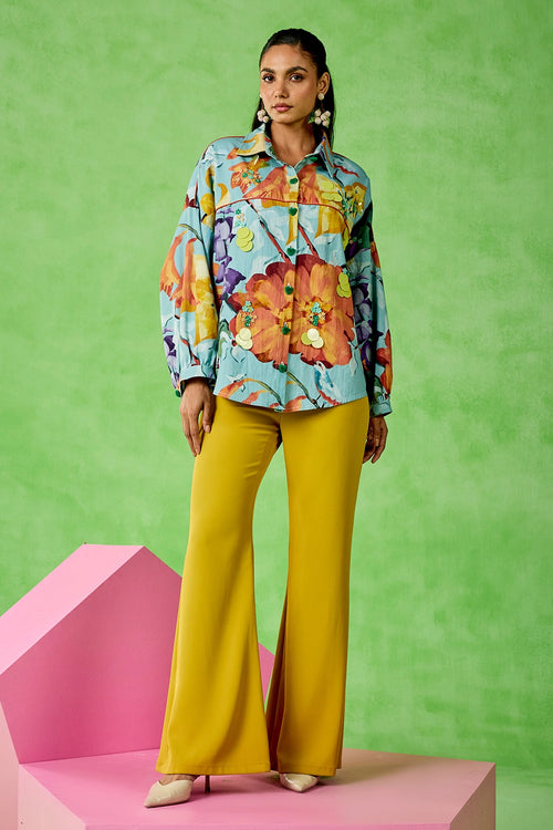Blue Mustard Livia Co-ord Set
