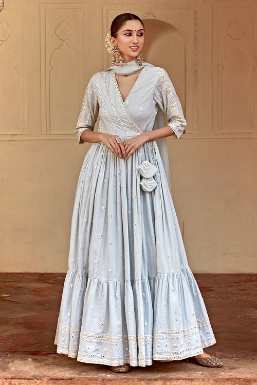 Ice Blue All Three Angrakha