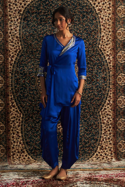 Prarambh Embroidered Wrap Co-ord Set