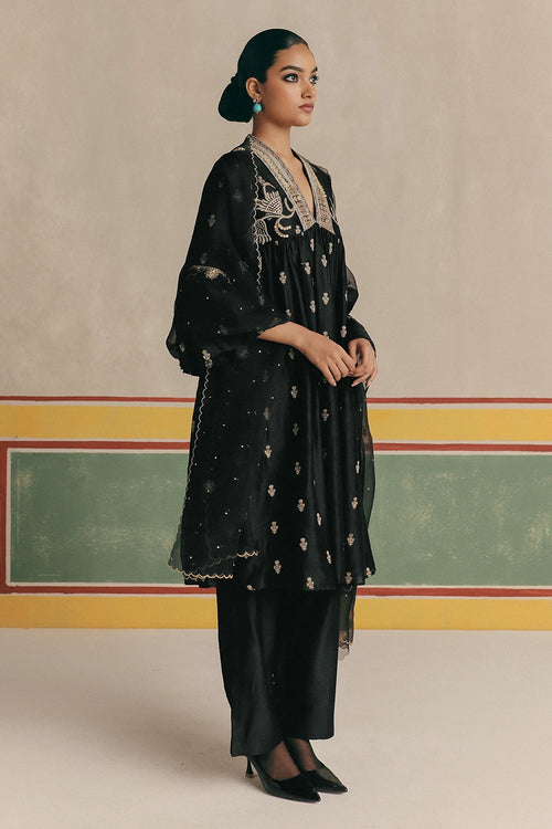 Raat Ki Rani Banarsi Kurta With Pants And Dupatta