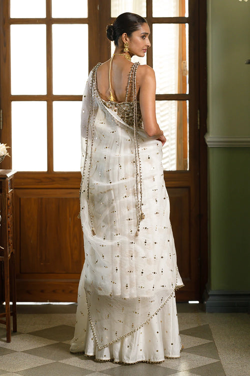 Fiza Strapless Anarkali With Sharara And Dupatta Set