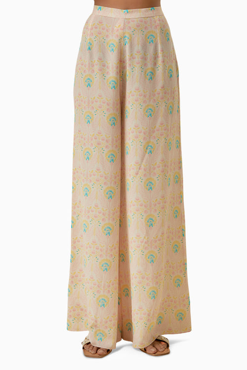 Stone Flower Kurta with Palazzo and Dupatta