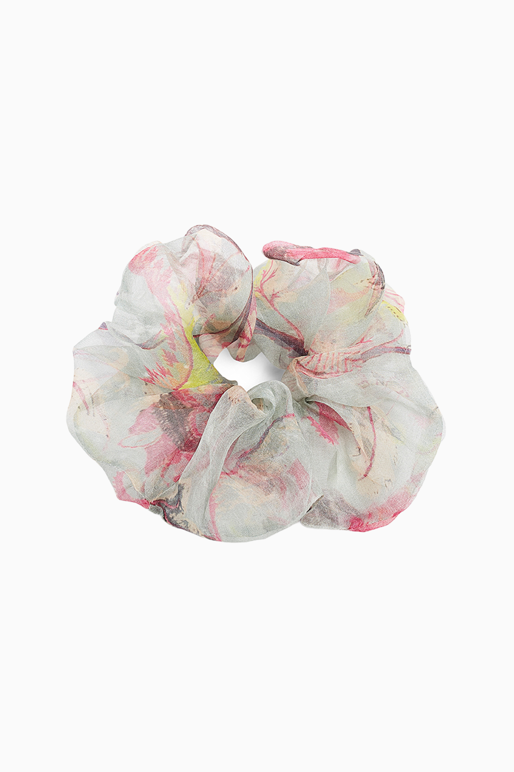 Set of 5 Assorted Organza and Silkmul Scrunchies