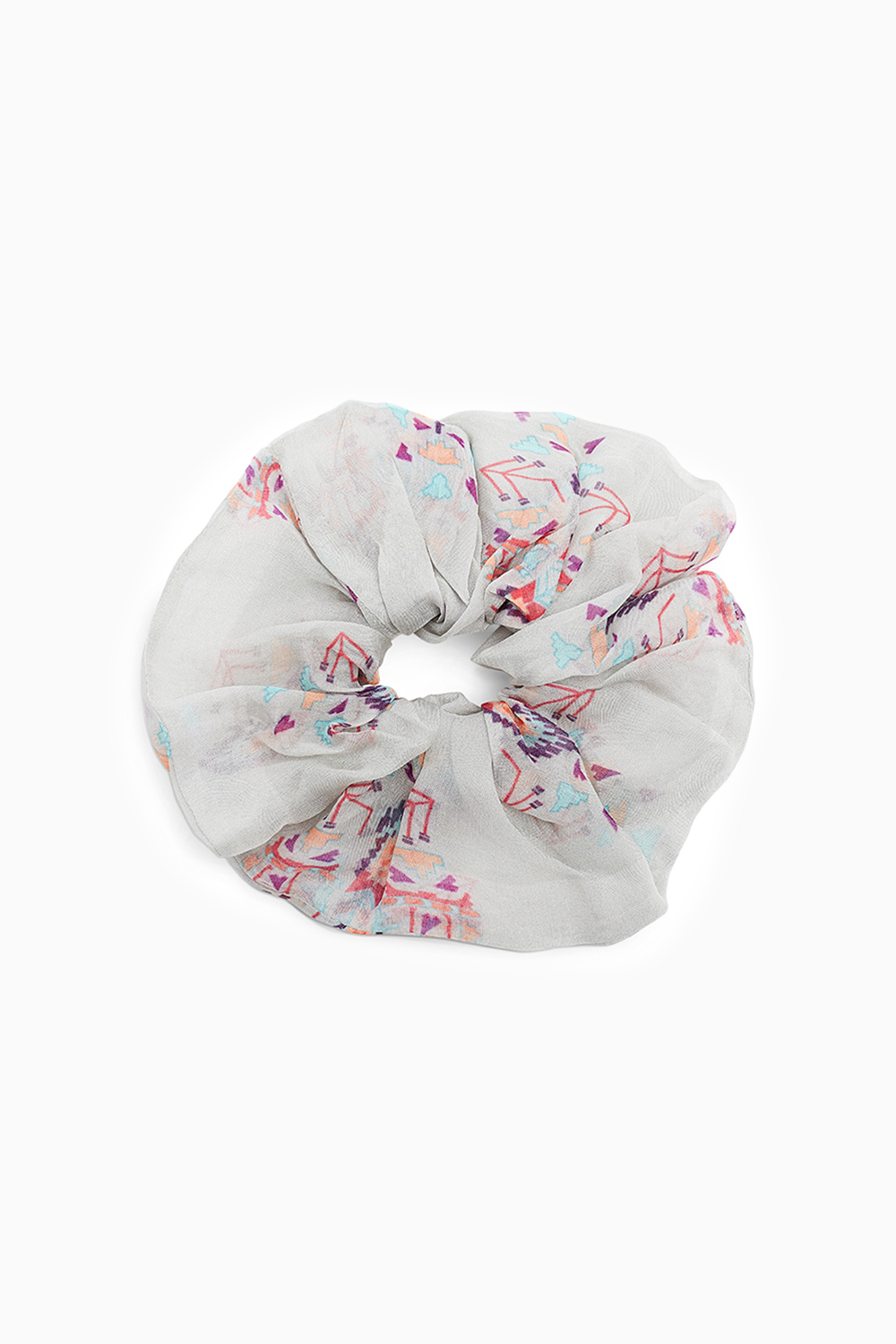 Set of 5 Assorted Organza and Silkmul Scrunchies