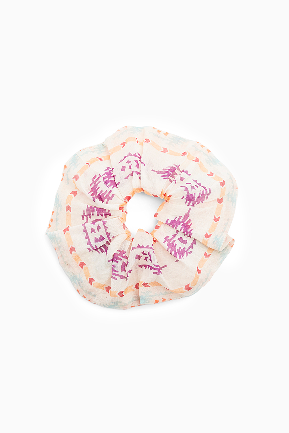 Set of 5 Assorted Organza and Silkmul Scrunchies