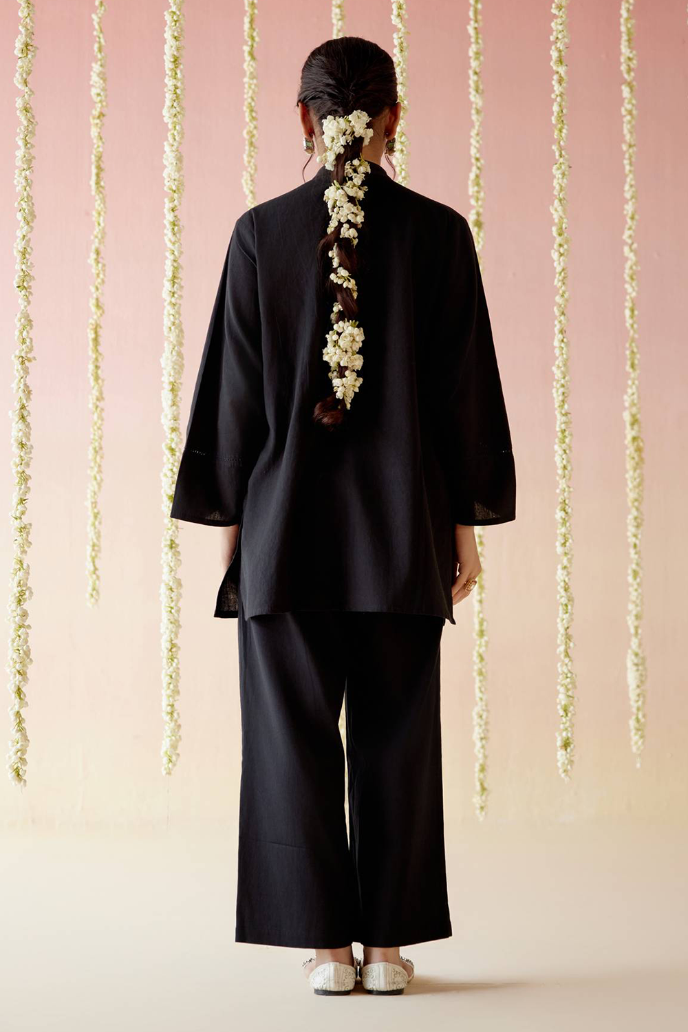 Black Orchid Embroidered Khaadi Coord Set