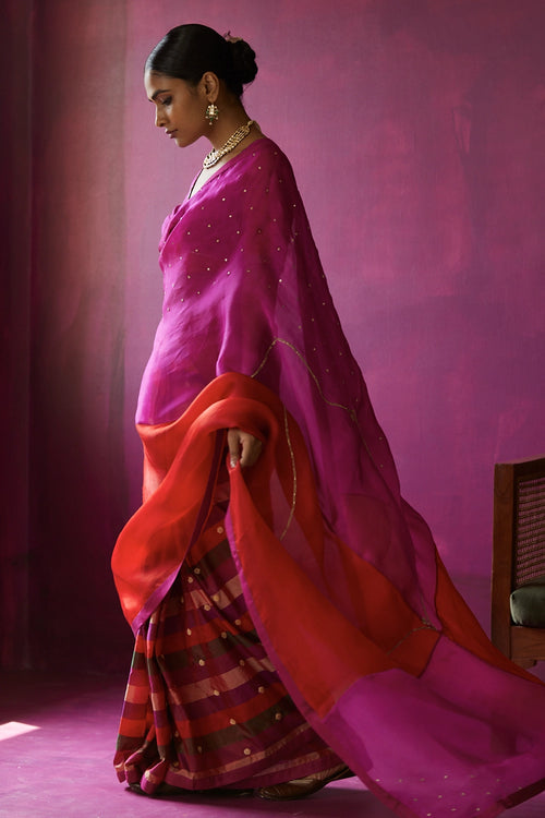 Pachranga Chowmahalla Saree With Blouse