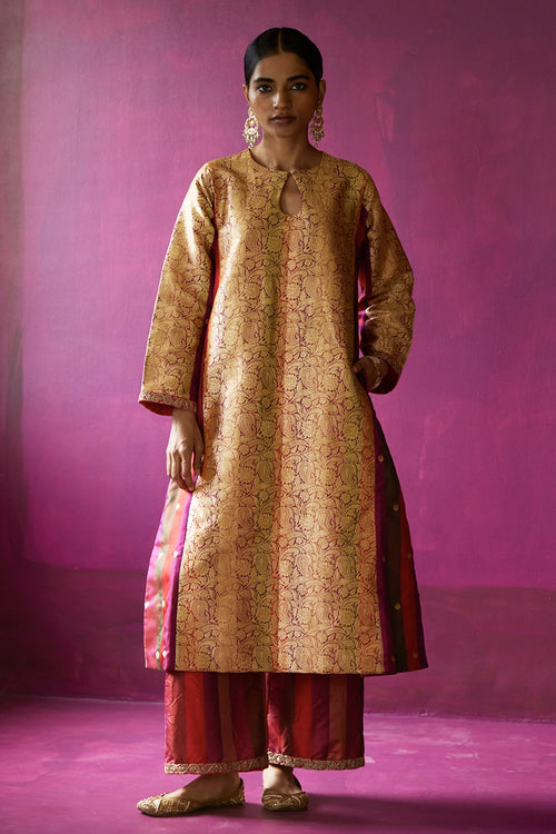 Pachranga Mahboob Brocade Kurta