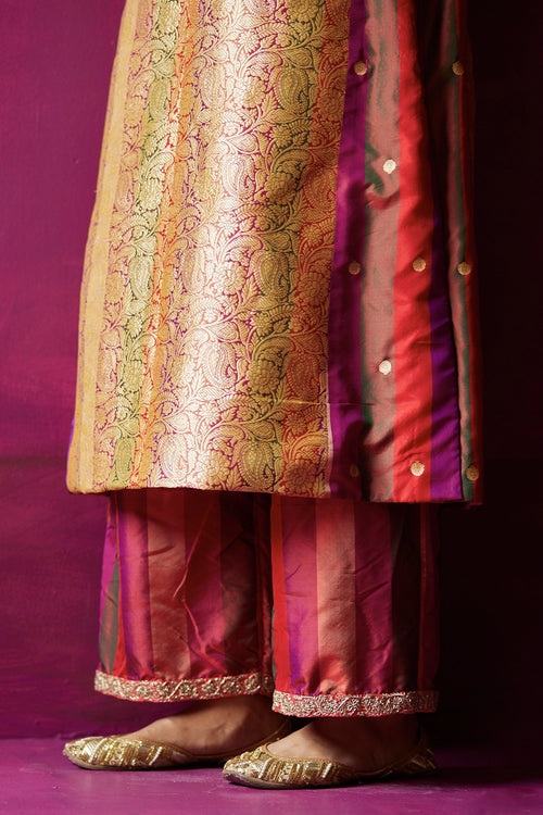 Pachranga Mahboob Brocade Kurta Set