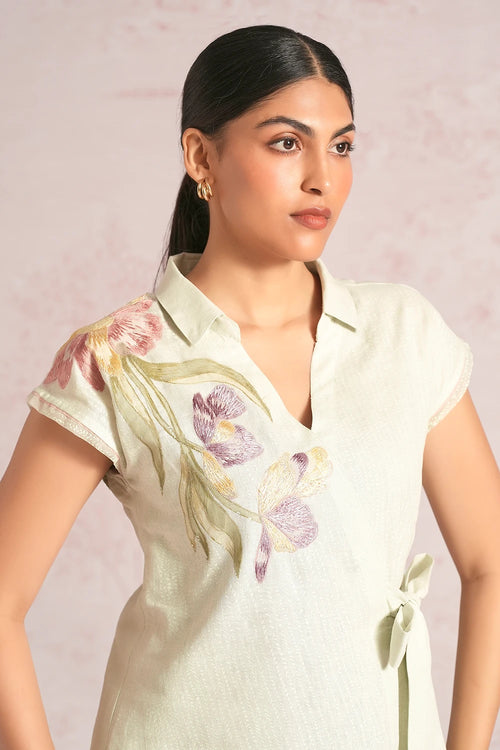 Painted Petals Bonny Wrap Top