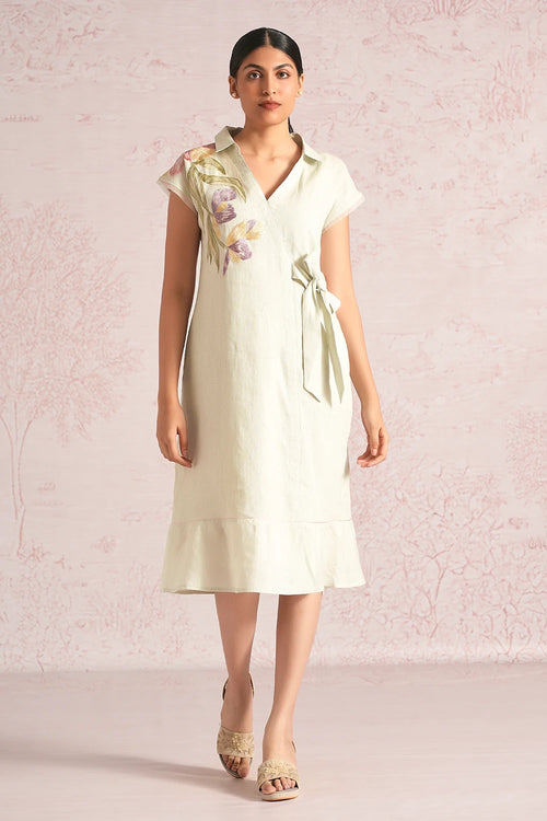 Painted Petals Bonny Wrap Dress