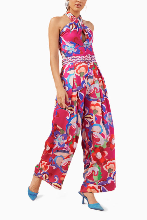 Paloma White Pink Lotus Jumpsuit