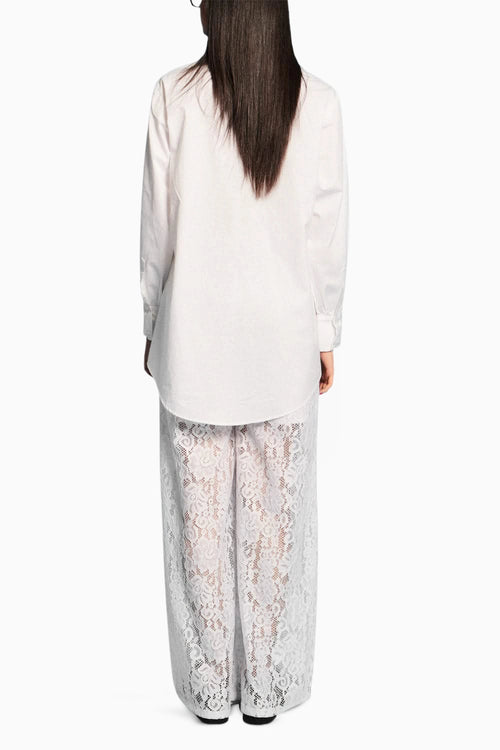 Patchwork Shirt With Lacy Pants