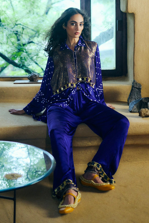 Pavitra Blue Co-ord Set