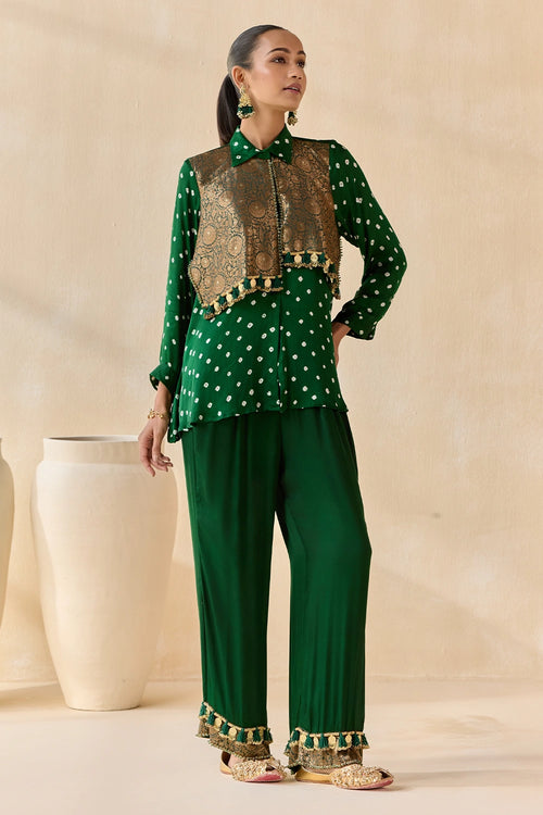 Pavitra Green Co-ord Set