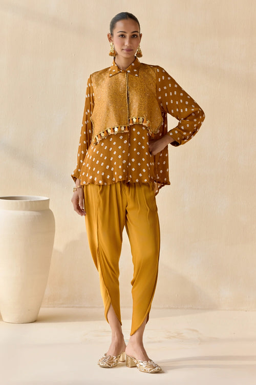 Pavirtra Mustard Co-ord Set