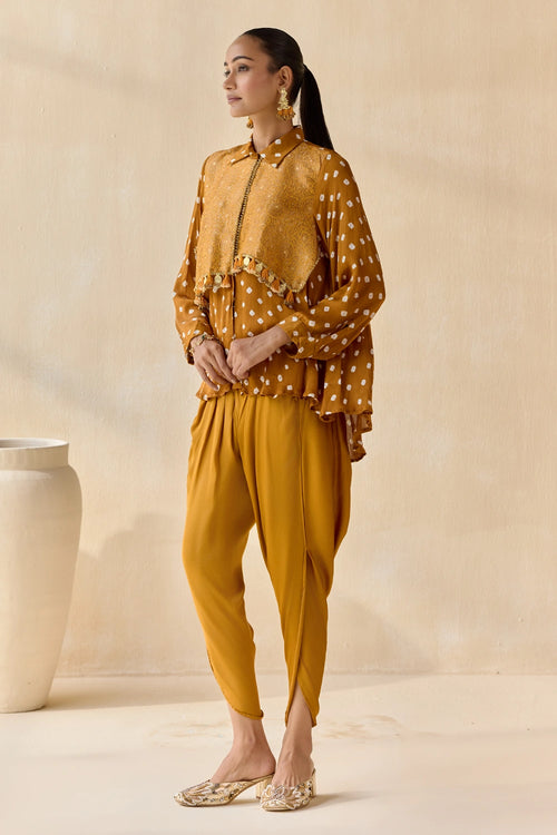 Pavirtra Mustard Co-ord Set